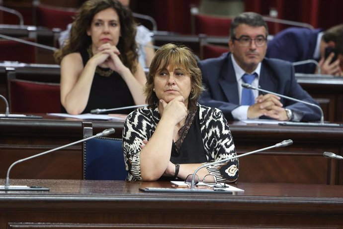 Archivo - La consejera de Presidencia, Antonia Estarellas, durante la sesión de apertura de la XI legislatura del Parlament balear, a 11 de julio de 2023, en Palma de Mallorca, Mallorca, Baleares 