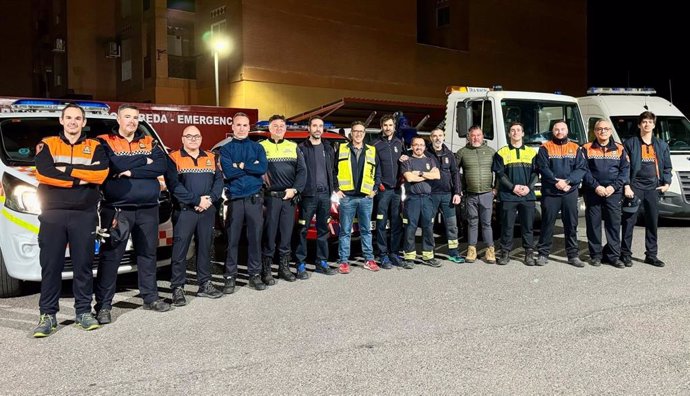 Integrantes del segundo dispositivo de emergencia enviado desde Úbeda