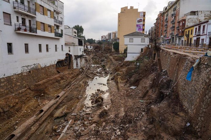 Estragos causados por la DANA, a 4 de noviembre de 2024, en Chiva, Valencia, Comunidad Valenciana (España).