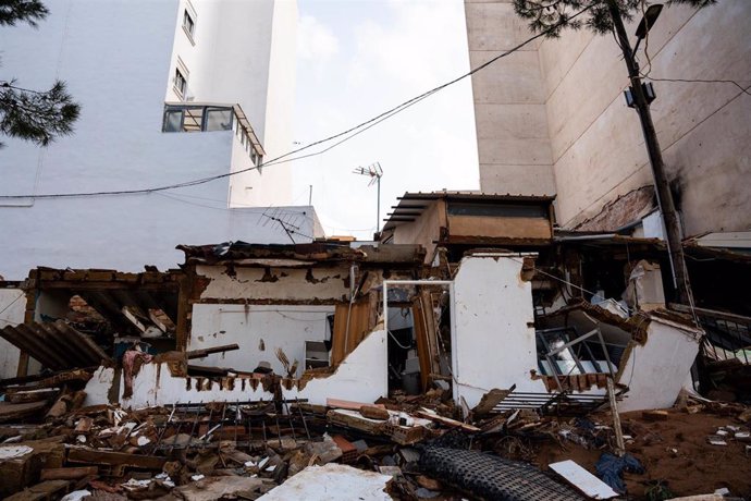 Estragos ocasionados por la DANA, a 4 de noviembre de 2024, en Torrente