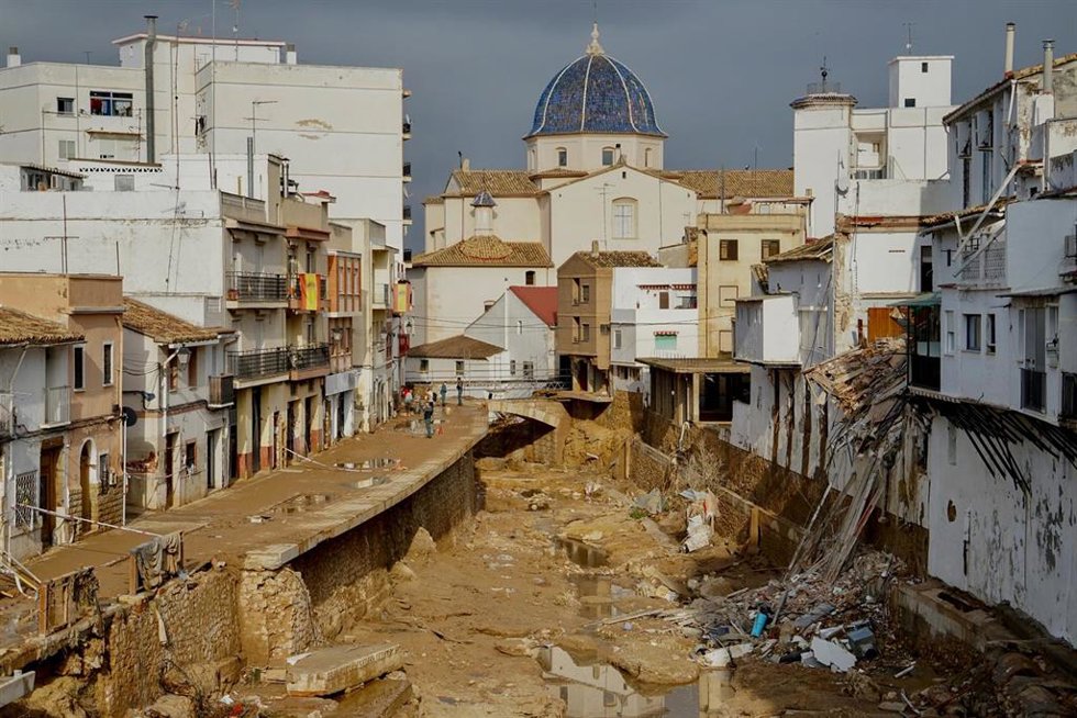 Estragos causados por la DANA, a 4 de noviembre de 2024, en Chiva (Valencia).