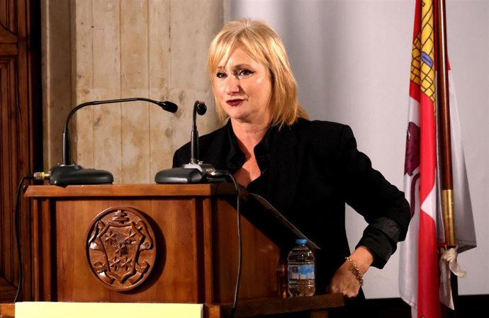 Leticia García, durante su intervención.