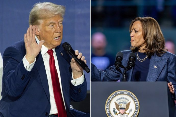 Donald Trump y Kamala Harris Foto: Christopher Oquend/ Scott Hasse/ZUMA Press /dpa