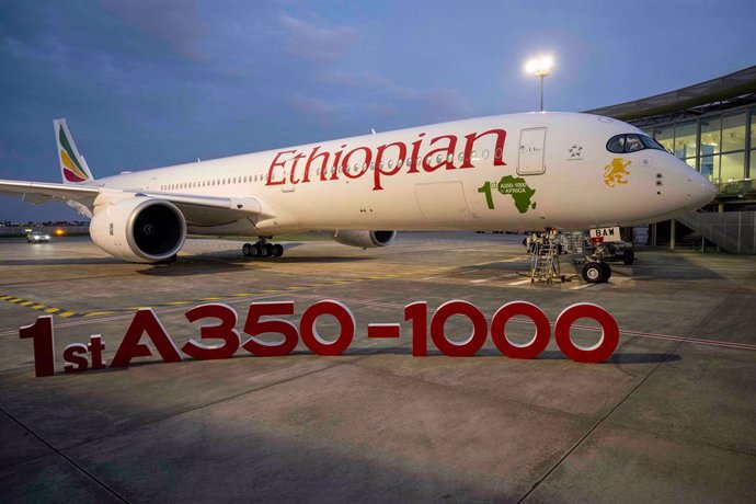 Avión Airbus A350-1000 de Ethiopian Airlines.