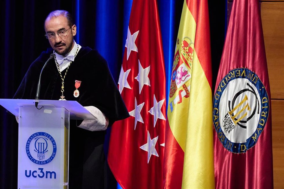 Archivo - El rector de la Universidad Carlos III de Madrid, Ángel Arias