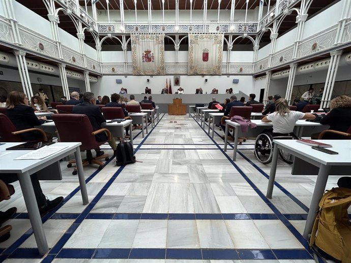 Sesión plenaria de la Asamblea Regional de Murcia