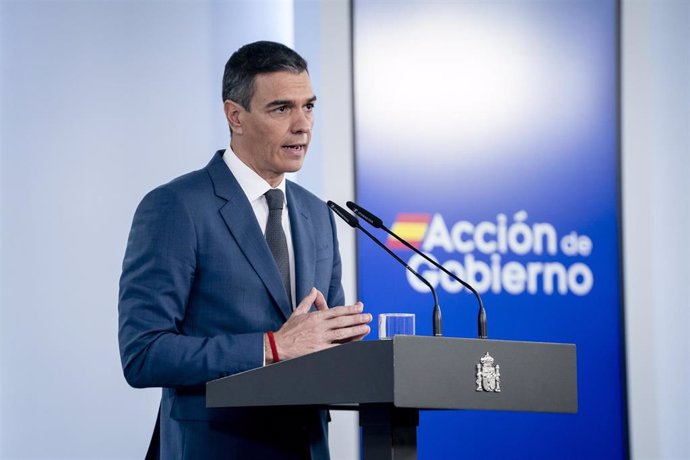 El presidente del Gobierno, Pedro Sánchez