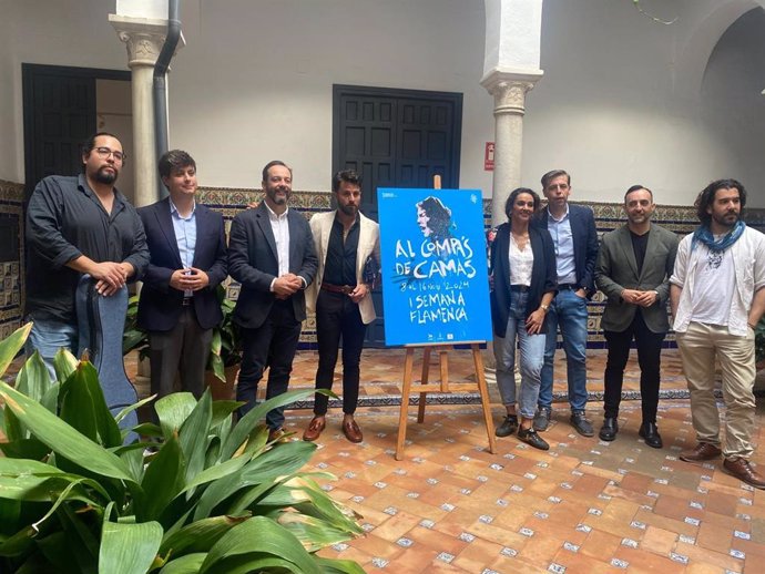 Presentación del cartel en la sede del Instituto Andaluz del Flamenco. 