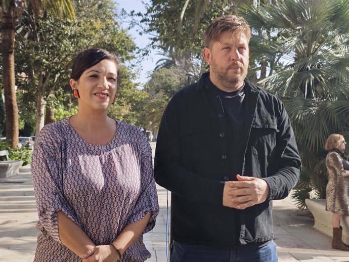 Toni Morillas y Nicolás Sguiglia, concejales de  Con Málaga en el Ayuntamiento de la capital.