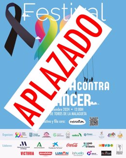 Aplazado el festival 'Málaga contra el cáncer', cuya agrupación organizadora ha tomado esta decisión por sensibilidad con la situación de emergencia que ha provocado la DANA.