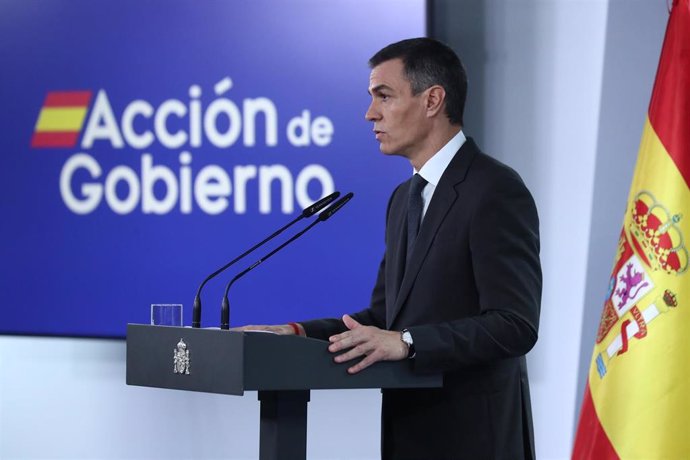 El presidente del Gobierno, Pedro Sánchez