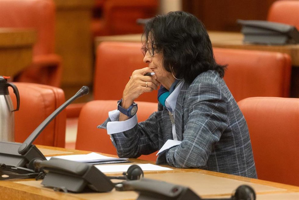 La periodista y escritora, Mercedes de Pablos Candón, durante la comisión consultiva de nombramientos para la elección de los miembros del Consejo de Administración y del Presidente de la Corporación RTVE, a 5 de noviembre de 2024, en Madrid (España). L