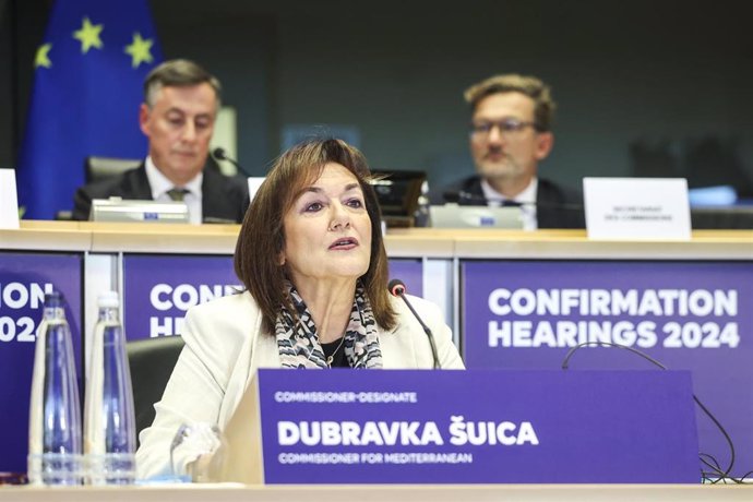 Comparecencia de Dubravka Suica, candidata a comisaria europea para el Mediterráneo, en la Eurocámara