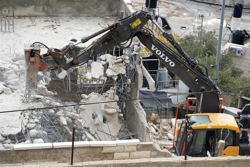 Archivo - Demolición de una vivienda palestina en el barrio de Silwan, en Jerusalén Este