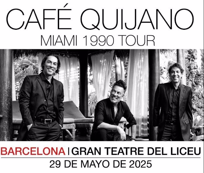 Cartell del concert de Cafè Quijano en el Gran Teatre del Liceu el 29 de maig