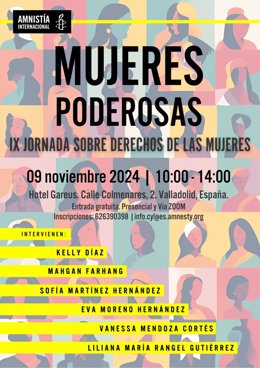 Cartel de las jornadas en Valladolid