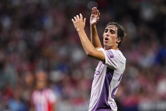 Archivo - Bryan Gil of Girona FC laments during the Spanish league, La Liga EA Sports, football match played between Atletico de Madrid and Girona FC at Civitas Metropolitano stadium on August 25, 2024, in Madrid, Spain.