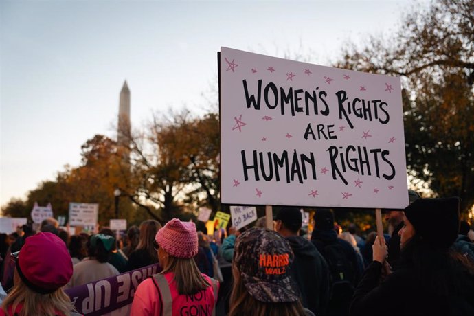 Manifestación a favor del aborto en EEUU