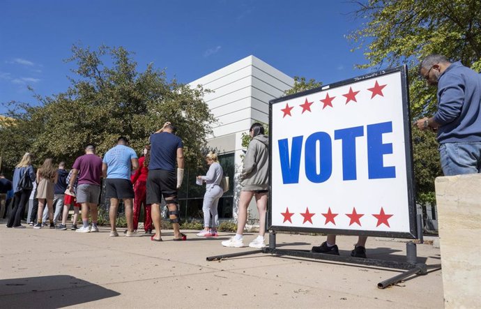 Imagen de archivo de elecciones de EEUU en Texas 