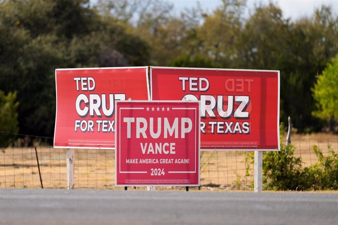 Imagen de archivo de la campaña electoral a las elecciones en EEUU en Texas. 