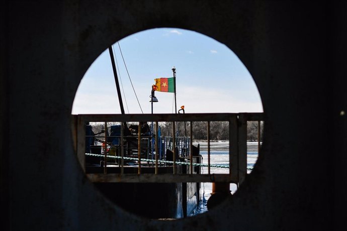 Archivo - Imagen de archivo de una bandera de Camerún