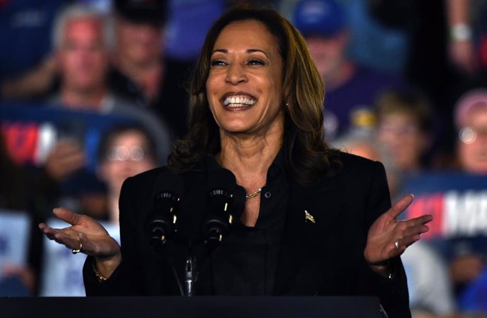 Archivo - La candidata democrata a la Presidencia de EEUU, Kamala Harris 