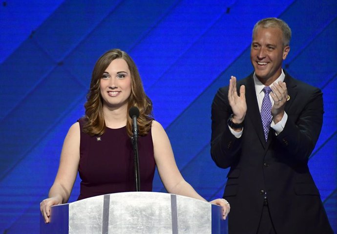 Archivo - Imagen de archivo de la demócrata Sarah McBride, primer mujer transgénero electa en la Cámara de Representantes