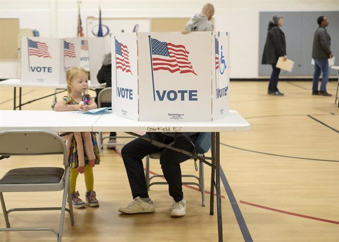 Centro de votación en Virginia