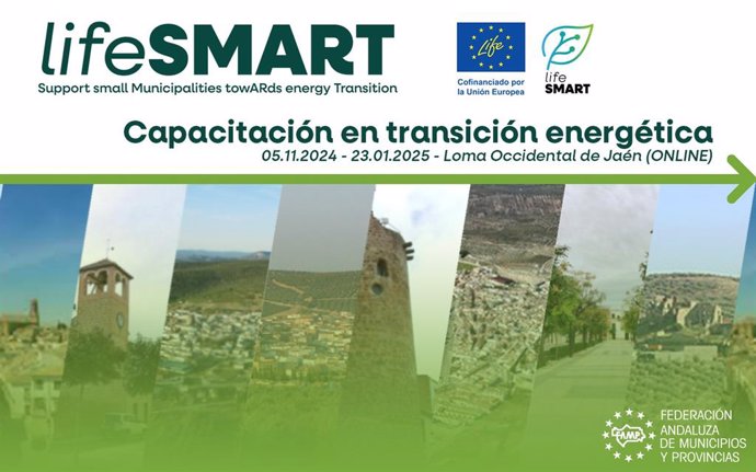 Cartel del plan de capacitación en transición energética