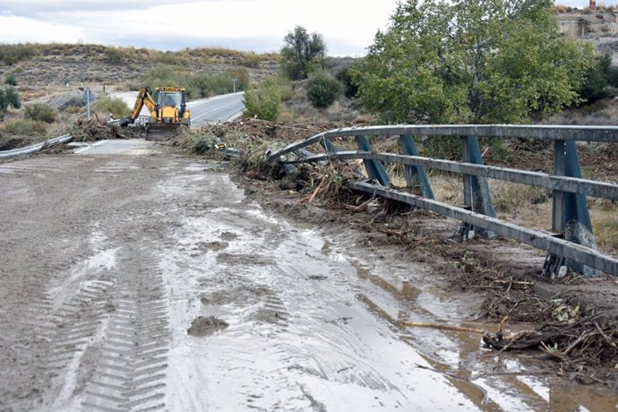 Daños producidos por la DANA de finales de octubre en Baza (Granada)