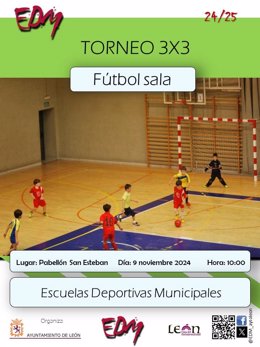 Cartel de las actividades deportivas.