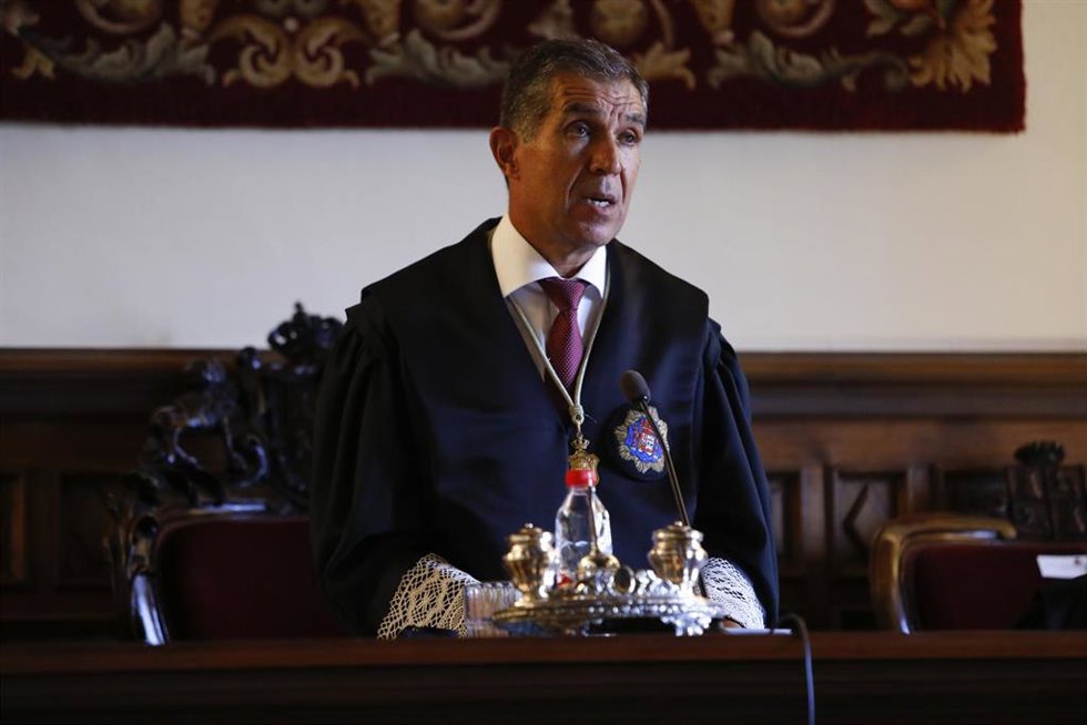 Archivo - El presidente del Tribunal Superior de Justicia de Andalucía, Ceuta y Melilla, Lorenzo del Río,, en la apertura del año judicial 2021-22 a 17 de septiembre 2021 en Granada (Andalucía)