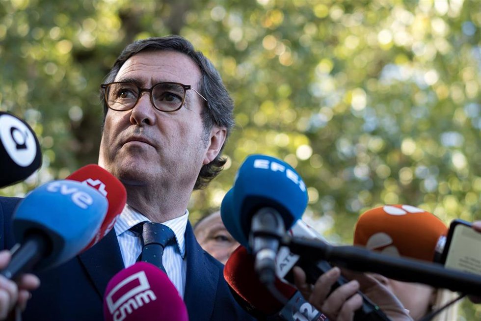 El presidente de la CEOE, Antonio Garamendi.