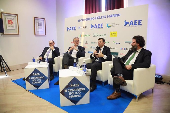 Presentación del Congreso Eólico Marino que se celebra en Cádiz.