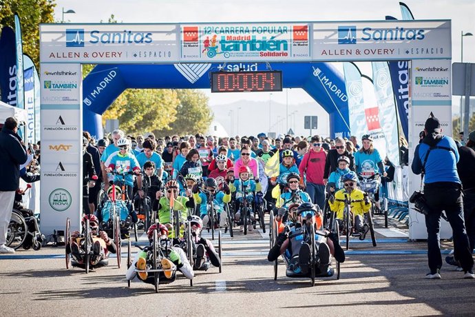 Archivo - Imagen de la Carrera Popular Madrid También Solidario de 2023