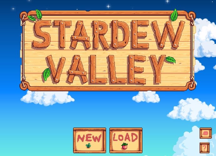 Pantalla de titulo de Stardew Valley