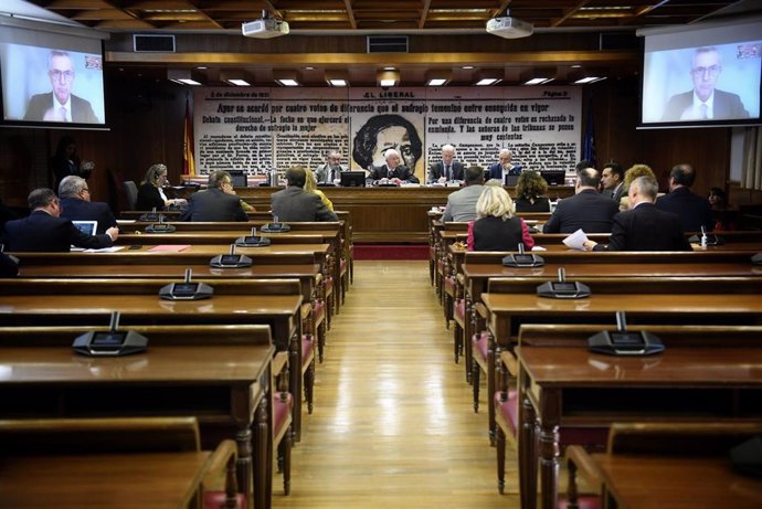 El exdirector de la Guardia Civil Leonardo Marcos González comparece por videoconferencia durante una Comisión de Investigación sobre la Operación Delorme, en el Senado, a 28 de octubre de 2024, en Madrid (España). La comisión es sobre los contratos públi