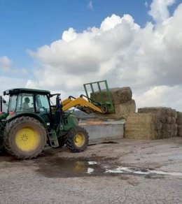 Agricultura gestiona el reparto de alimento y agua a explotaciones ganaderas con problemas de acceso a consecuencia de la DANA