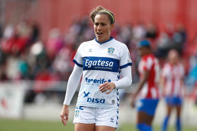Archivo - Patri Gavira of Granadilla Tenerife looks on during the spanish women league, Primera Iberdrola, football match played between Atletico de Madrid and UD Granadilla de Tenerife at Centro Deportivo Wanda Alcala de Henares on March 06, 2022, in A