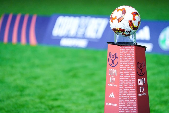 Illustration, ball of the match during the Copa del Rey, first round, football match played between CD Gevora and Real Betis at Francisco de la Hera stadium on October 31, 2024, in Extremadura, Spain.