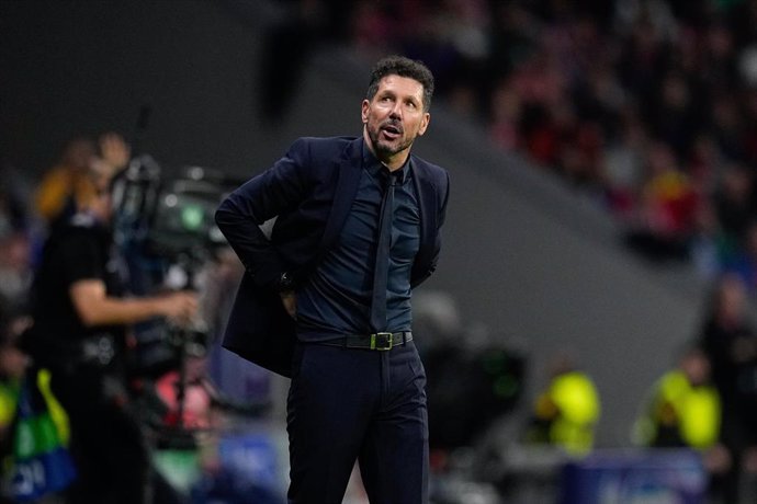 Diego Pablo Simeone, entrenador del Atlético de Madrid.