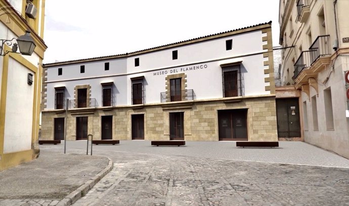 Fachada del futuro Museo del Flamenco en Jerez.