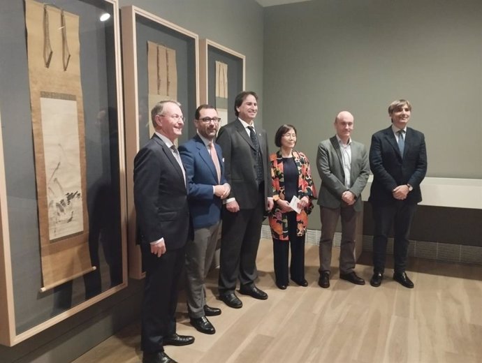 Inaguración de la exposición sobre arte japonés en el Bellas Artes.