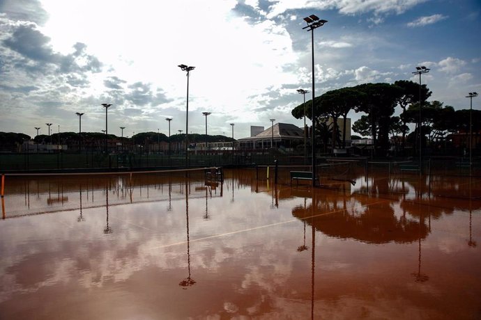 Zona inundada por las lluvias, a 4 de noviembre de 2024, en Castelldefels, Barcelona, Cataluña (España). 