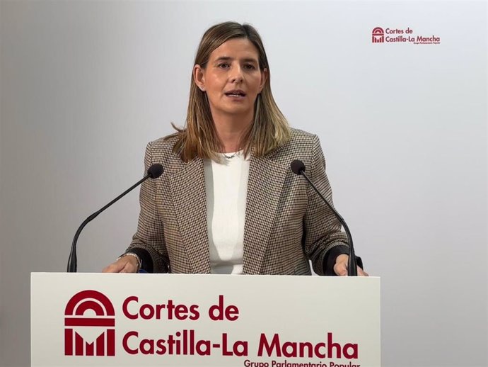 La secretaria general y portavoz parlamentaria del Partido Popular de Castilla-La Mancha, Carolina Agudo.