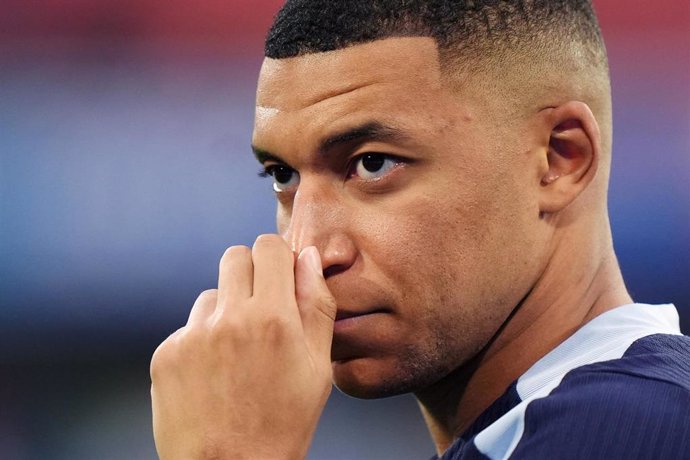 Archivo - El delantero francés Kylian Mbappé, en la Eurocopa 2024.