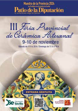 Cartel de la III Feria Provincial de Cerámica Artesanal