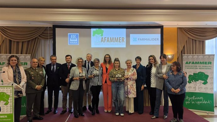 Entrega de los V Premios 'Compromiso con la igualdad en el desarrollo rural' de Afammer celebrados en Ciudad Real.