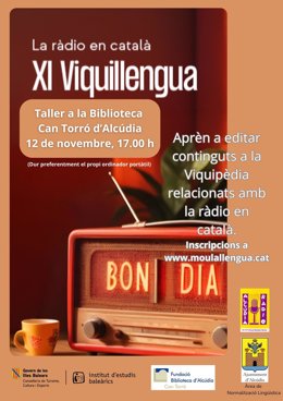 Cartel promocional del Govern de la XI edición de 'Viquillengua'.