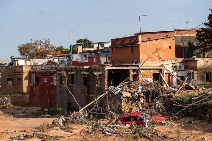 Estragos ocasionados por la DANA, a 4 de noviembre de 2024, en Torrent.